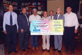 handed over the dividend cheque on 31.07.2010