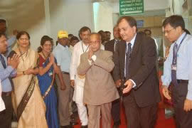 Finance Minister, Shri Pranab Mukherjee visits Central Office - 17