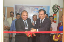 inaugurating the MAHA SEVA, an integrated 24x7 Customer Care centre in Pune