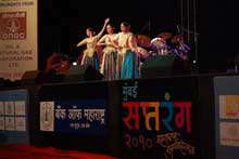Artists performing in the inaugural function of the Saptarang 2010 -2