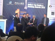 Best Public Sector Bank in India at the Dun and Bradstreet- Polaris Financial Technology Awards 2013