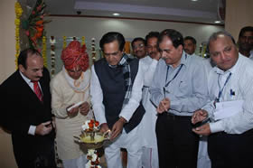inaugurating Bank of Maharashtras Jahira Branch in Rajasthan