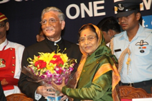 welcoming the President of India